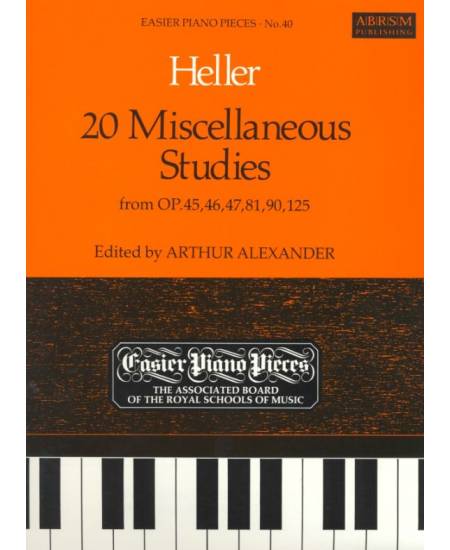 鋼琴簡易小品系列-40.Heller  20 Miscellaneous Studies from OP.45,46,47,81,90,125