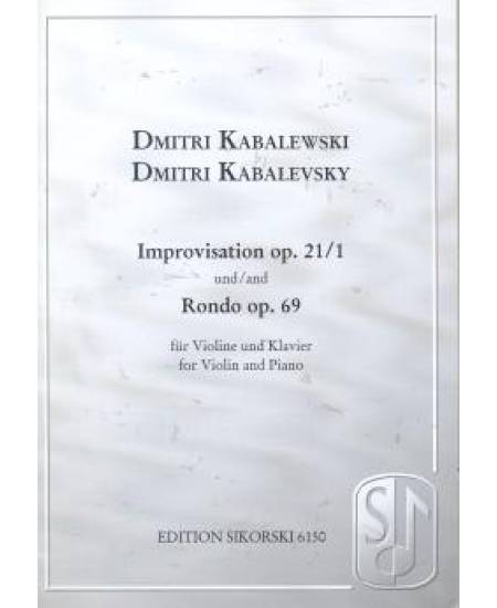 Dmitri Kabalewski Improvisation Op. 21/1 and Rondo Op. 69