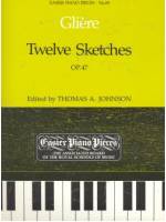 鋼琴簡易小品系列-69.Gliere Twelve Sketches Op. 47