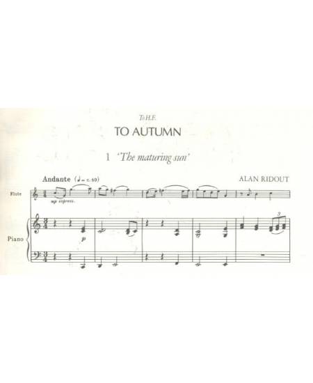 長笛曲 : To Autumn